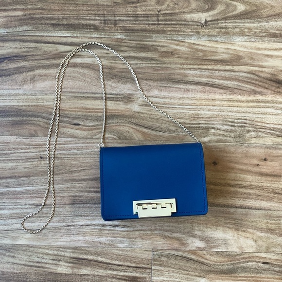 ZAC Zac Posen Mini Eartha Cross Body Chain Bag - Deep Blue - Picture 4 of 16